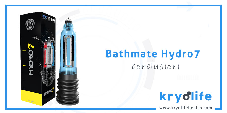 Recensione Bathmate Hydro7: conclusioni