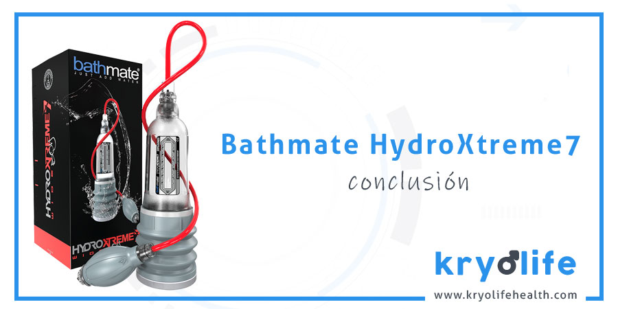 Opinión sobre Bathmate HydroXtreme7: conclusiones