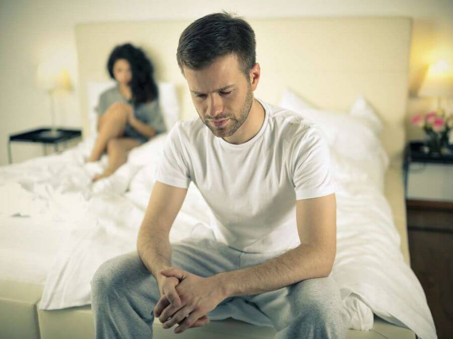 Stressed Male with Erectile Dysfunction