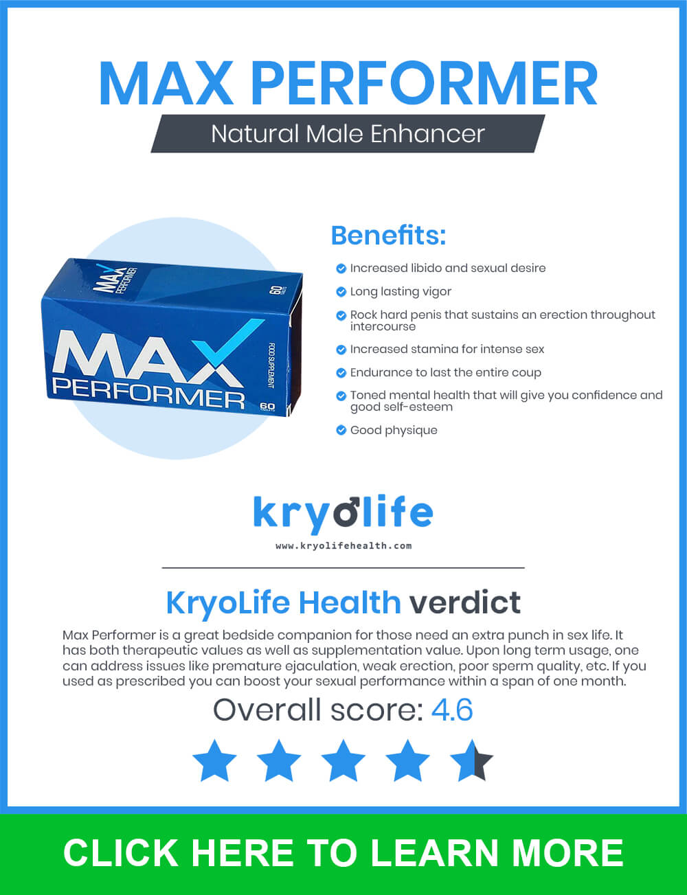 max performer infographic