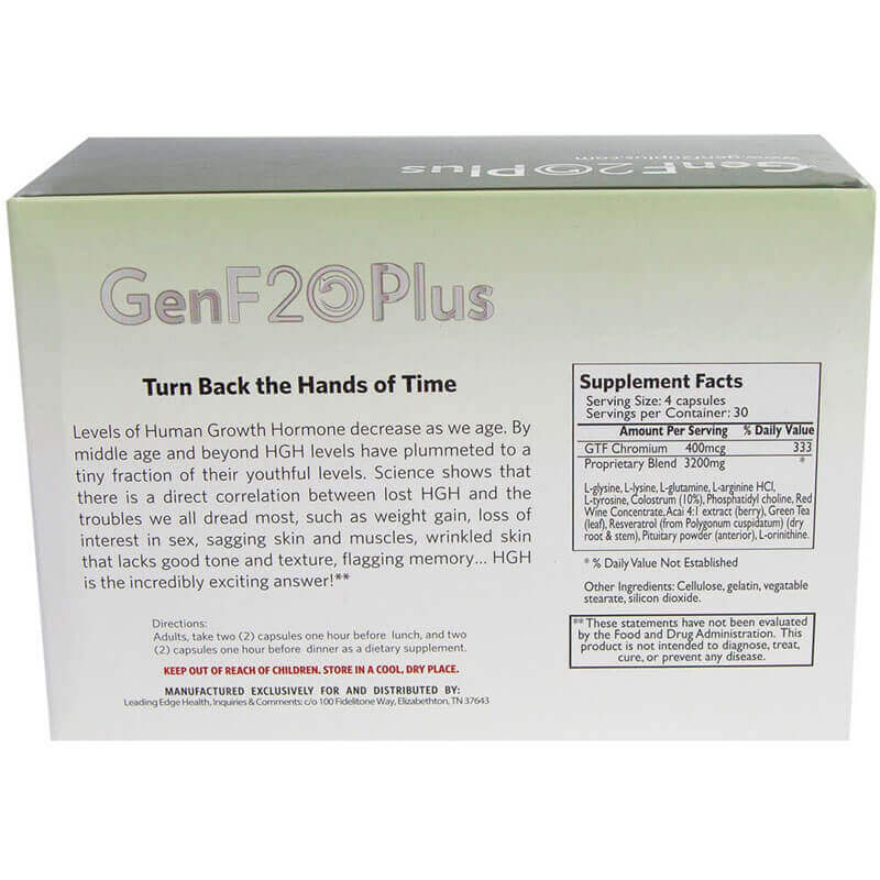 GenF20 Plus ingredients