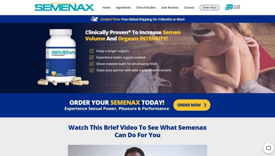 Semenax official website