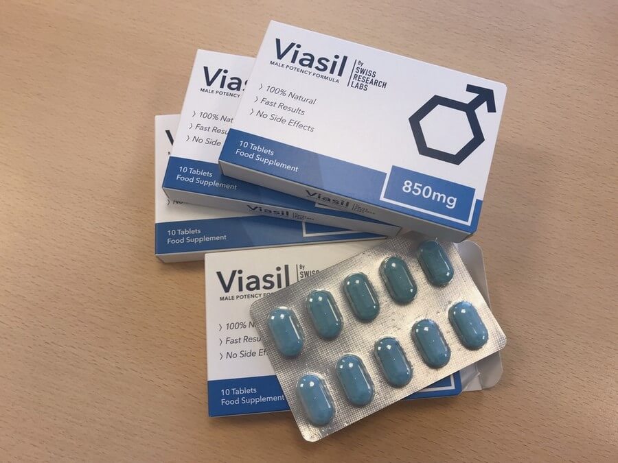 Viasil pills and boxes